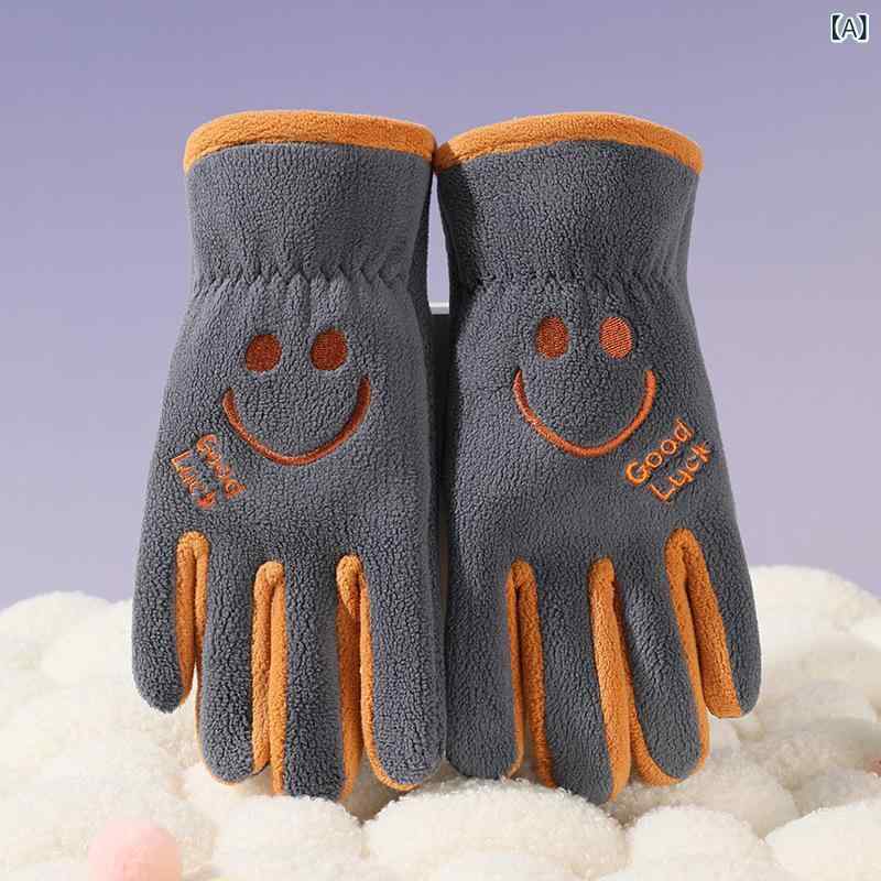 手袋 キッズ 男の子 女の子 子供 五本指 グローブ 秋冬 かわいい キャラクター フリース素材 裏起毛 防..