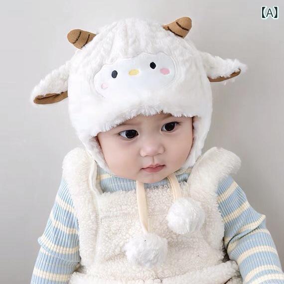ニット帽 ベビー キッズ 男の子 女の子 赤ちゃん 幼児 かわいい 秋冬 防寒 保温 も...