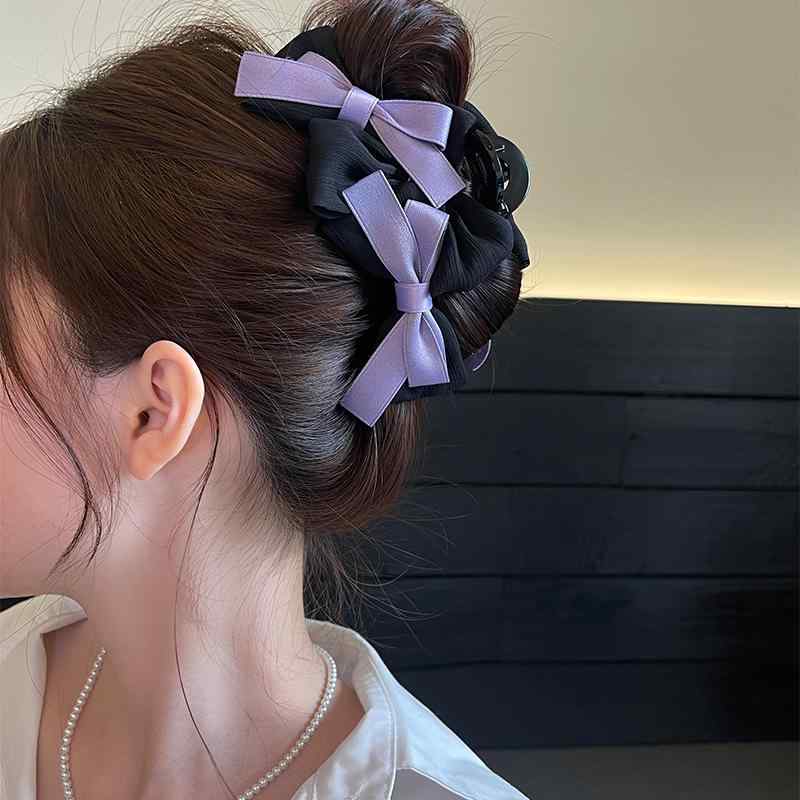 ・スタイル: オリジナルデザイン・素材: 布・カラー展開: ブラック、パープル・種類: ヘアアクセサリーセット・ターゲット: キッズ・デザイン要素: スパンコール・カテゴリ: ヘアアクセサリー