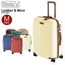 Stratic ストラティック スーツケース 「Leather & More（レザー＆モア）」 中型 Mサイズ 4輪/65L/3.43kg
