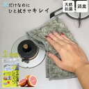 天然 抗菌 ダスター 2枚セット【消臭 雑巾 油取り 衛生的 網戸 掃除 キッチン 台所 水拭き ふきん 油汚れ 皮脂汚れ 天然成分 におわない アイセン】(レ...
