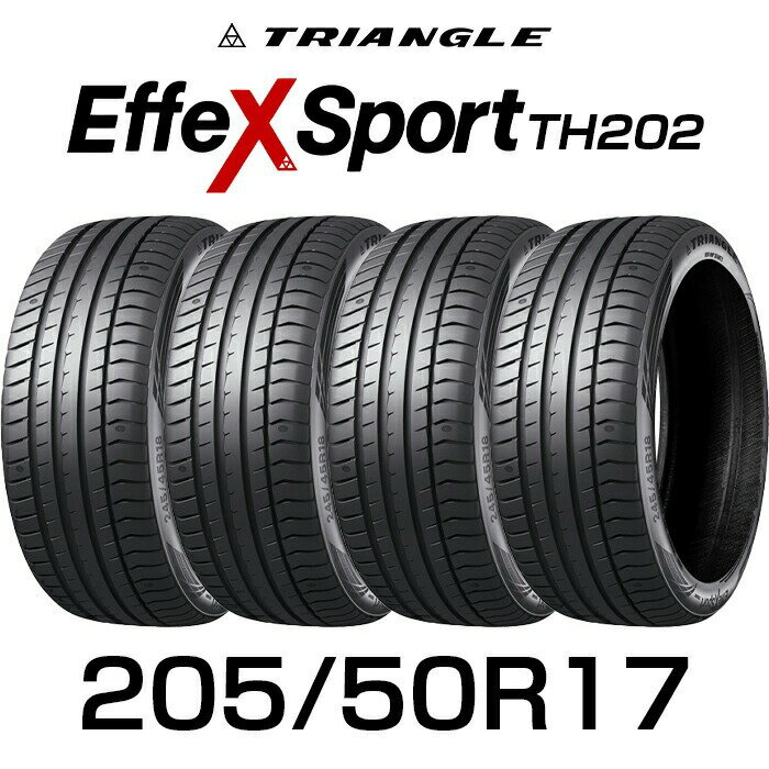 Rakuten - 【タイヤ交換可能】【送料無料】17インチタイヤ 215/55R17-98Y TRIANGLE EffeX Sport TH202【4本セット】たいや2155517 215/55/17 トライアングル タイヤ たいや エフェックススポーツ サマータイヤ 夏タイヤ 標準タイヤ ノーマルタイヤ 低燃費