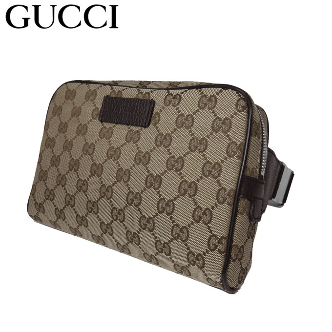 【ポイント5倍+最大2021円クーポン 1/10 0時〜】グッチ アウトレット GUCCI ショルダーバッグ 449174 キャンバス ウエストポーチ / ボディバッグ GG柄 ブラウン系×ベージュ系 【メンズ】【レディース】