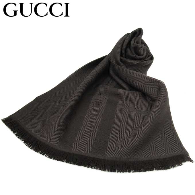 【＼1000円OFF／マラソン限定クーポン配布中】グッチ マフラー メンズ レディース GUCCI 544628 3264 ウール 100％ ストライプ ロゴ スカーフ マフラー アウトレット 送料無料【ギフト】【クリスマス X’mas】