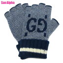 【1000円OFF 5/16 01:59迄】グッチ 手袋 アパレル GUCCI GG ロゴ カシミア フィンガーレスグローブ 指なし スマホ対応 L 72658...