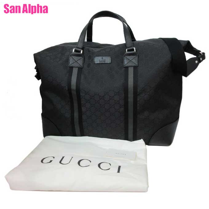 グッチ フォーマルバッグ レディース 【1000円OFF 5/16 01:59迄】グッチ バッグ ハンドバッグ GUCCI GG柄 2WAY ボストンバッグ 肩掛け 斜め掛け 1～2泊 旅行 449180 G1XXN 8615(ブラック)アウトレット メンズ 送料無料 【※ラッピング対象外※】