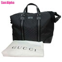 グッチ ハンドバッグ 【10%OFF 4/21 09:59迄】グッチ バッグ ハンドバッグ GUCCI GG柄 2WAY ボストンバッグ 肩掛け 斜め掛け 1～2泊 旅行 449180 G1XXN 8615(ブラック)アウトレット メンズ 送料無料 【※ラッピング対象外※】