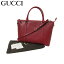 グッチ アウトレット GUCCI トートバッグ 449655 レザー マイクロGG柄 2WAYバッグ 斜め掛け レッド系【RCP】【0815楽天カード分割】【レディース】