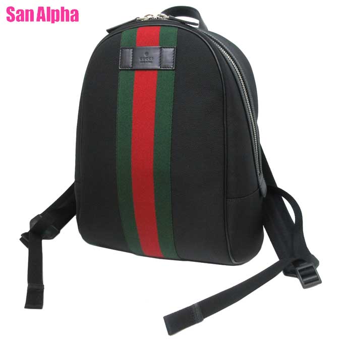 【10%OFF 4/21 09:59迄】グッチ GUCCI リュック レディース 630917(ブラック) ナイロンキャンバス ウェビングライン シェリーライン バックパック アウトレット 送料無料のサムネイル
