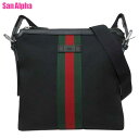 【1000円OFF 5/16 01:59迄】グッチ バッグ ショルダーバッグ GUCCI ウェビングライン ストライプ ファイルバッグ 斜め掛け 631199 (ブラック×マルチカラー) アウトレット メンズ 送料無料