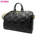 【10%OFF 5/7 AM9:59迄】グッチ バッグ ハンドバッグ GUCCI GG マトラッセ ボストンバッグ 2WAY 斜め掛け 700762 (ブラック...