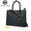 【1000円OFF 4/27 09:59迄】マイケルコース ブティック Michael Kors ハンドバッグ 30F6SM9T3L レザー ストラップ付き 2WAYバッグ MERCER / LG CONV TOTE / BLACK レディース