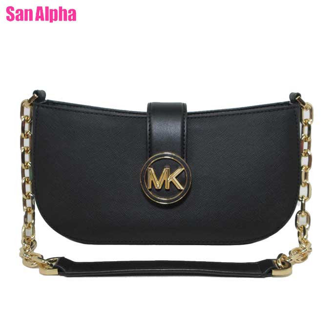 マイケルコース　ポシェット 【10%OFF 6/2 09:59迄】マイケルコース バッグ ショルダーバッグ Michael Kors カルメン スモール ポシェット 肩掛け 35F2GNMC0L BLACK (ブラック) アウトレット レディース 送料無料