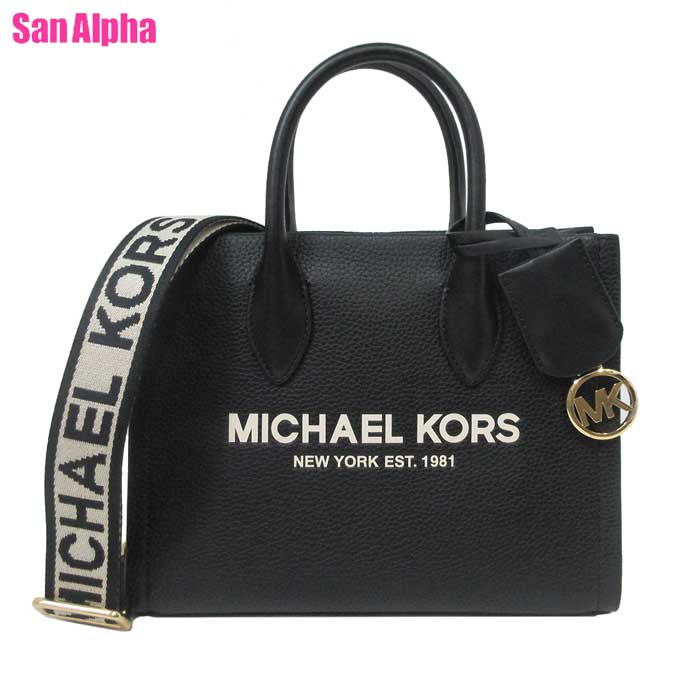 マイケルコース トートバッグ MICHAEL KORS ミレラ レザー スモール ショッパー トップジップ クロスボディ 2WAYトート 斜めがけ 35R4G7ZC5T BLACK (ブラック) アウトレット レディース 送料無料