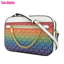 マイケルコース バッグ ショルダーバッグ MICHAEL KORS JET SET ITEM MKシグネチャー レインボー ラージ クロスボディ 斜め掛け 35S5GTTC9I RAINBOW (レインボー) アウトレット レディース 送料無料