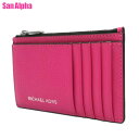 【10%OFF 5/7 AM9:59迄】マイケルコース 財布 カードケース MICHAEL KORS レザー クーパー スリム ジップ ウォレット 36S4LC...