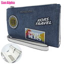 【1000円OFF 5/27 01:59迄】マイケル・コース 財布 長財布 MICHAEL KORS ジェット セット トラベル エンベリッシュ デニム メタルロゴ リストレット スマートフォンウォレット 35R5STVW3C DENIM (デニム) アウトレット レディース 送料無料(4)