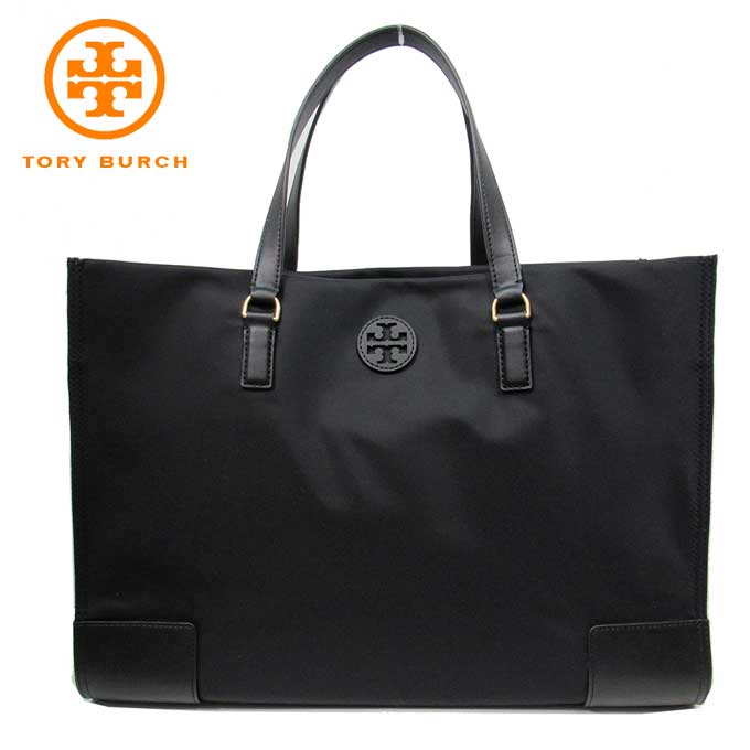 トリーバーチ トートバッグ レディース トリーバーチ トートバッグ TORY BURCH エラ ナイロン ロゴ 136144 1121 001(ブラック) TORY BURCH アウトレット レディース 送料無料