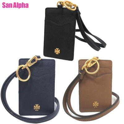 【1000円OFF 12/11 01:59迄】トリーバーチ カードケース IDケース TORY BURCH エマーソン レザー ランヤード ネックストラップ 136584 アウトレット レディース 送料無料