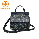 トリーバーチ　ポシェット 【10%OFF 5/7 09:59迄】トリーバーチ アウトレット TORY BURCH ショルダーバッグ 66281-0120-437 レザー フラワーミニ サッチェル ポシェット 2WAY / NAVY SOLEIL レディース