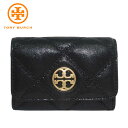 【1000円OFF 1/16 01:59迄】トリーバーチ カードケース TORY BURCH ウィラ キルティング 金具ロゴ 87866 1121 001 (ブラック) アウトレット レディース 送料無料