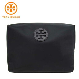 トリーバーチ トリーバーチ ポーチ TORY BURCH ナイロン ミディアム コスメポーチ 88367 1121 001(ブラック) アウトレット レディース 送料無料