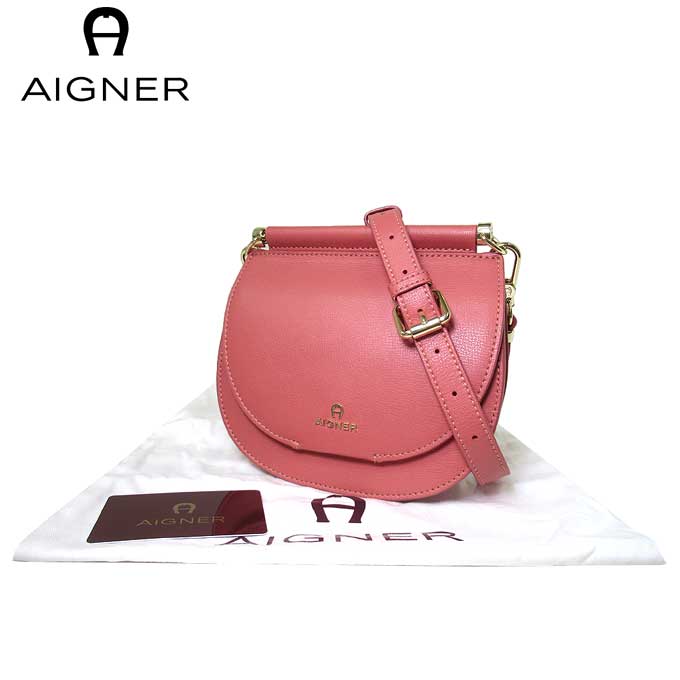 アイグナー ブティック AIGNER ショルダーバッグ 135366-406 レザー ミニ ポシェット Diane / Dusty Ros レディース