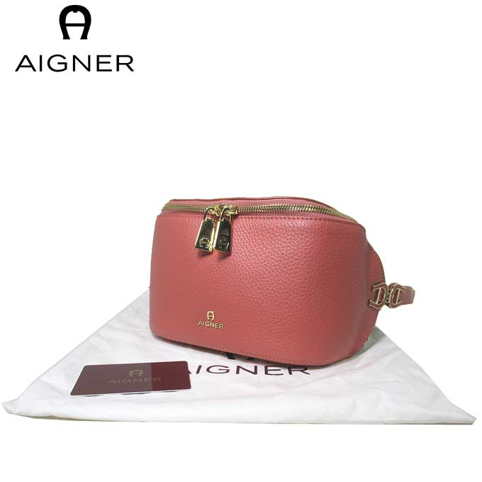 アイグナー ブティック AIGNER ショルダーバッグ 160576-406 レザー ミラノ ベルトバッグ ウェストポーチ MILANO / DUSTY ROSE(ダスティローズ)【レディース】【ギフト】