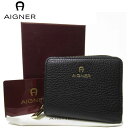 \1000円OFF/マラソン期間限定クーポン配布中アイグナー ブティック AIGNER 財布 152869-002 レザー ロゴ 両開き財布 Ivy / Black【レディース】