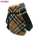 【10%OFF 5/7 AM9:59迄】バーバリー バッグ ショルダーバッグ BURBERRY バーティカル ミニ 斜め掛け チェック柄 8078299 (アー...