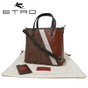 【10 OFF 5/7 09:59迄】エトロ ETRO バッグ レディース 1I340 8230 100 バケット バケツ 2WAY 斜めがけ ペイズリー レジメンタル 送料無料