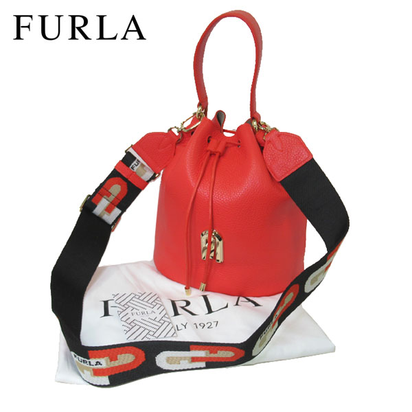 フルラ バッグ ショルダーバッグ FURLA レザー 2WAY バケツ / ショルダー BAIAABR W64000 P7300 / 1057253(レッド系) SLEEK / FUOCO+TONI NERO ブティック レディース 送料無料