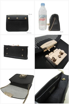 ●セットアイテム！！● フルラ FURLA ブティック ショルダーバッグ 806987+1014453 レザー×スタッズ ”ボディー/取り外し可能フラップ”セット ミニ ポシェット / ショルダー ONYX(ブラック)【RCP】【楽天カード分割】【レディース】