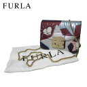 フルラ ショルダーバッグ（レディース） フルラ ブティック FURLA ショルダーバッグ 978161 レザー プリント ミニ ポシェット / チェーン ショルダー METROPOLIS / TONI BLU+CILIEGIA(マルチカラー) レディース