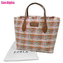 【10%OFF 5/7 09:59迄】フルラ バッグ ハンドバッグ FURLA チェック柄 エラ スモール トート WB00421 BX1024 1512S (ピンク系×マルチカラー) ブティック レディース 送料無料