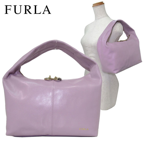 フルラ ハンドバッグ（レディース） フルラ バッグ ハンドバッグ FURLA レザー ジンジャー S ホーボー WB00514 BX0329 IRI00(ライラック系) ブティック レディース 送料無料