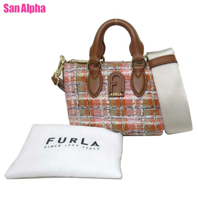 フルラ ポシェット 【1000円OFF 5/16 01:59迄】フルラ バッグ ショルダーバッグ FURLA チェック柄 カリプソ ミニ クロスボディ ミニバッグ 斜め掛け WE00348 BX1148 1512S(ピンク系) ブティック レディース 送料無料