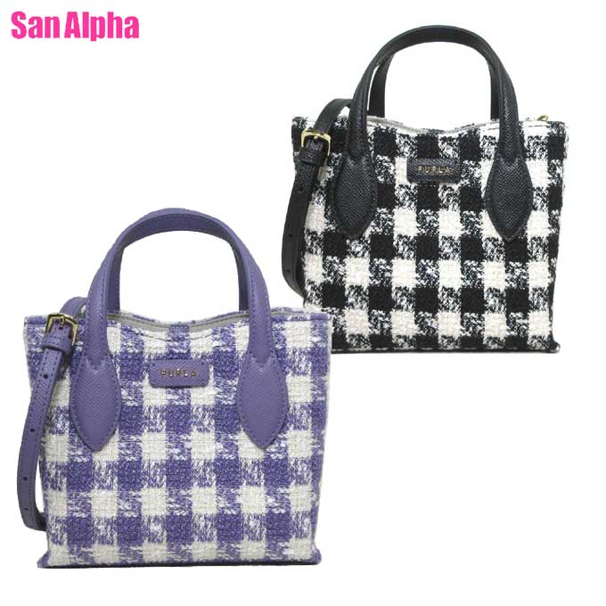 【10%OFF 5/21 09:59迄】フルラ バッグ ショルダーバッグ FURLA チェック柄 エラ ミニ ショルダー ハンドバッグ ミニバッグ 2WAY 斜め掛け WE00398 BX2205 アウトレット レディース 送料無料