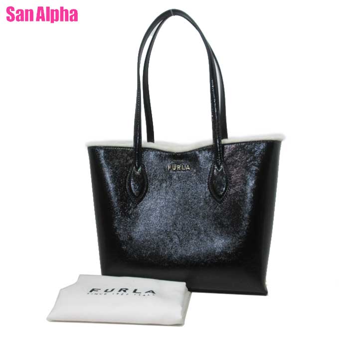 フルラ バッグ トートバッグ FURLA フェイクファー エラ トート 肩掛け WB00975 BX1144 O6000(ブラック)アウトレット レディース 送料無料