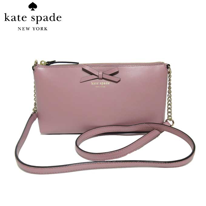 ケイトスペード アウトレット kate spade ショルダーバッグ WKRU4039-682 レザー リボン 斜め掛けショルダー declan / sawyer street / dustypeony(682):ピンク系【レディース】