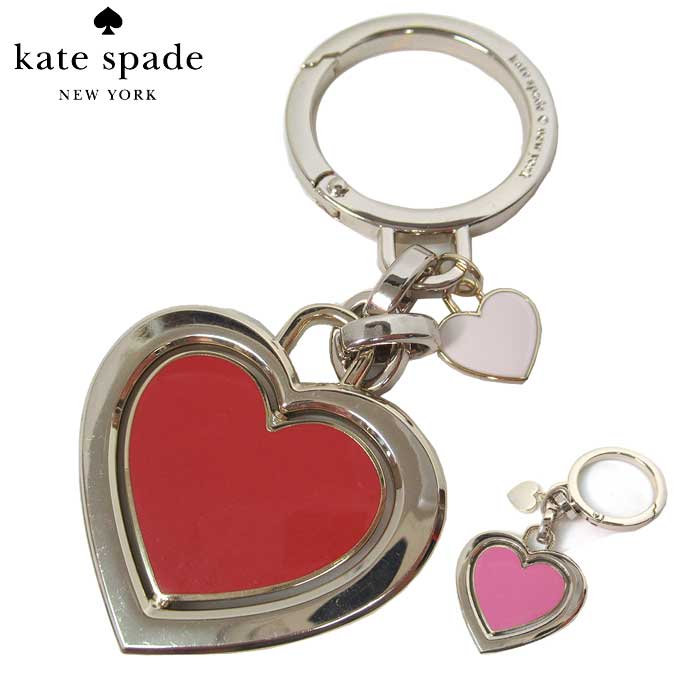 ケイトスペード キーケース レディース K5112 RED MULTI メタル ハート キーフォブ キーリング kate spade アウトレット 送料無料【メール便対応(ネコポス)】【ギフト】