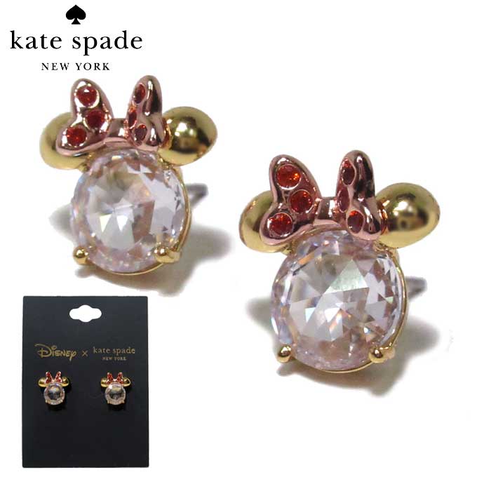 ケイト・スペード ニューヨーク ピアス（レディース） 【10%OFF 6/2 09:59迄】ケイトスペード アクセサリー kate spade ディズニー ミニー マウス ピアス K9266 960(ゴールド系) ●コラボ商品!!● 【メール便(ネコポス)】