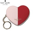 ケイトスペード 【10%OFF 5/7 09:59迄】ケイトスペード 財布 コインケース kate spade ハートモチーフ バイカラー レザー キーリング付き 小銭入れ 小物入れ キーケース KA515 650(ピンク×レッド系 マルチ) アウトレット レディース 送料無料