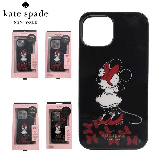 ●4サイズあり● ケイトスペード iPhoneケース モバイルケース kate spade ディズニー ミニー リボン リキッドケース KA521(iPhone 14PRO MAX) KA522(iPhone 14PRO) KA523(iPhone 14) K9403(iPhone 14PRO) 960(ブラック) アウトレット レディース 送料無料※サイズ注意※