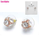 【10%OFF 6/2 AM9:59迄】●決算セール目玉商品● ケイトスペード ニューヨーク アクセサリー kate spade new york レディ マーマレード スタッズ ピアス O0RU1147 726 (クリア×ピンクゴールド系) アウトレット レディース【メール便(ネコポス)】