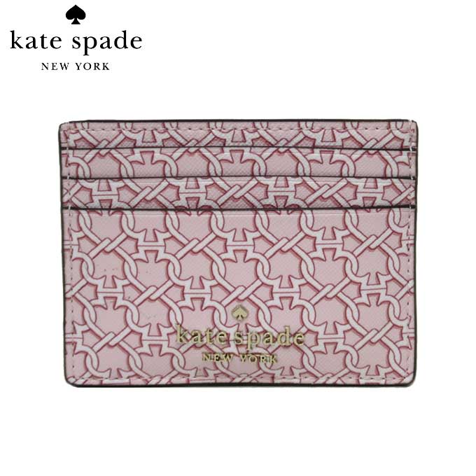 ケイトスペード アウトレット kate spade カードケース WLR00269-664 PVC スペードリンク スモール スリム カードホルダー / small slim card hold / lgtpinkmlt(664):ピンク系マルチ