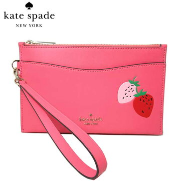ケイトスペード ポーチ レディース WLR00519 391 レザー ストラップ付き ストロベリー リストレット イチゴ 財布 カードケース kate spade アウトレット 送料無料 【ギフト】