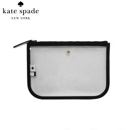 ケイト・スペード ニューヨーク ポーチ（レディース） 【10%OFF 5/7 09:59迄】ケイトスペード アウトレット kate spade ポーチ WLRU5963-001 ジェイ スリム コスメティック medium dome cosmetic pouch / jae / slim cosmetic pouch / black(001)：ブラック【メール便対応(ネコポス)】 レディース