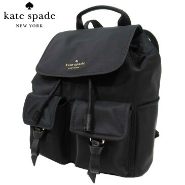 ケイトスペード アウトレット kate spade ショルダーバッグ WKR00122-001 カーリー ナイロン バックパック / リュック flap backpack / carley / black(001):ブラック【レディース】