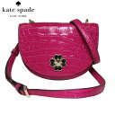 【10%OFF 5/7 09:59迄】ケイトスペード ショルダーバッグ kate spade WKRU6346-685(ピンク系) クロコ調レザー ポシェット cherry pie アウトレット レディース